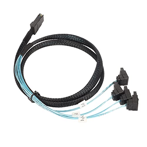 Cable Mini SAS SFF a 4 SATAS 7Pin 1 m