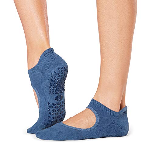 Tavi Noir Women’s Emma Non-Slip Socks - Grip Barre, Dance, Pilates, Yoga Socks, Sapphire, Small #TOP1