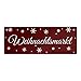 Produktbild Weihnachtsmarkt Metallschild XL Dank der 2 vorgebohrten Löcher lässt sich das Metallschild einfach montieren. mit Weihnachten Motiv
