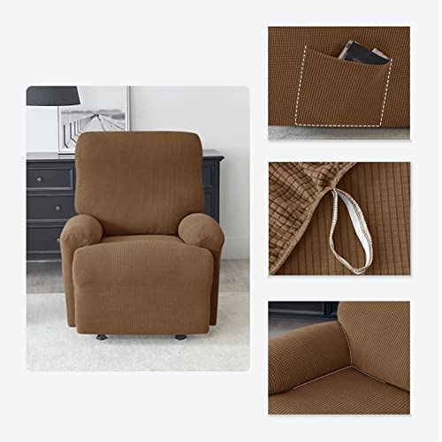 Funda de sillón relax elástica protector de muebles de 4 piezas para silla reclinable con sofá 3