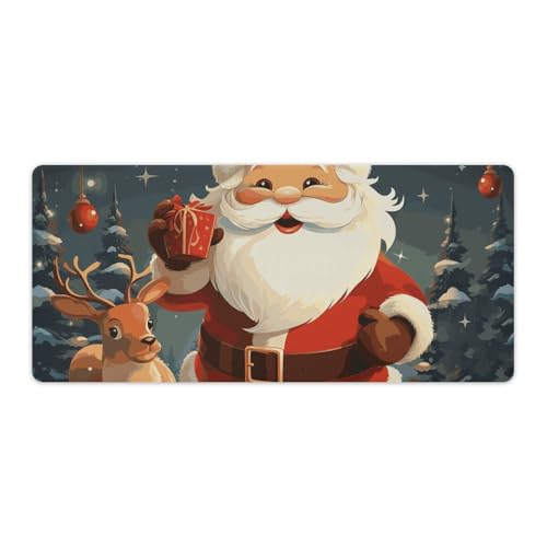 Tapis de souris de jeu LED étanche avec base antidérapante pour bureau
