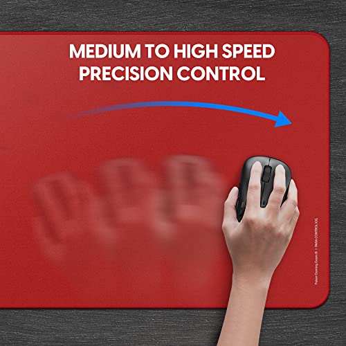 Image of Pulsar - Paracontrol XXL Esports Level Premium Gaming Mouse Pad v2 - Medium to High Speed Pad Stitched Edge Durable Hybrid Top Surface 35 x 16 in (XXL, Red)