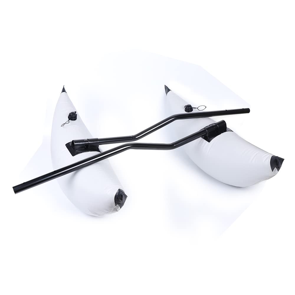 JUOPTGJ 2pcs PVC Inflatable Outrigger, Kayak Float Tube Stabilizer Kit,Adjustable Arm Length Canoe Fishing Boat Standing Float Kayak Stabilization