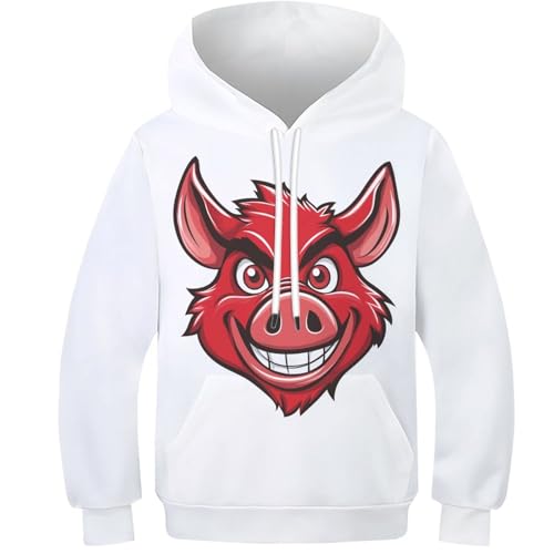 Sweat garçon 3D cochon rigolo, le pull idéal pour l'école et les sorties de votre ado