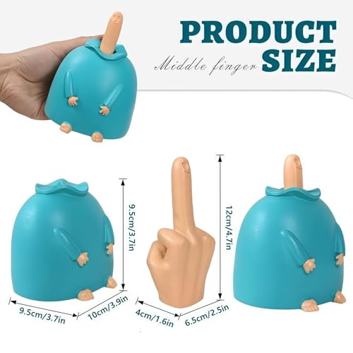 Figura de Resina Azul Gestual para Escritorio miniatura 2