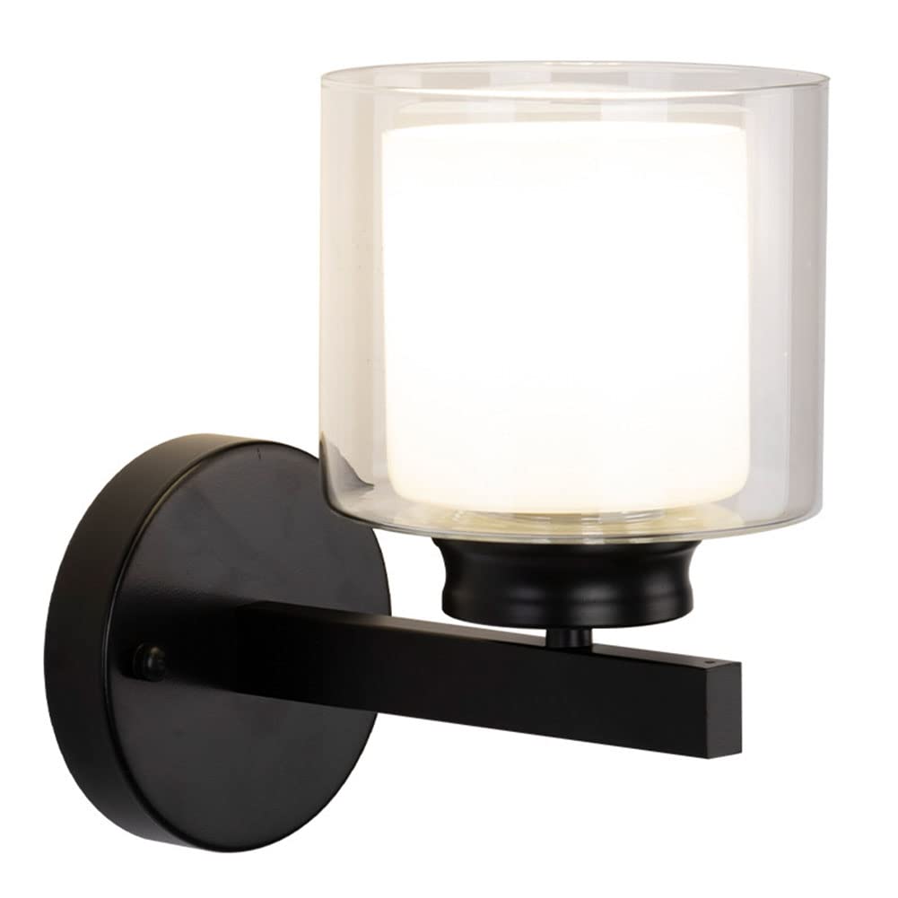 HUAYUSEDF Nordic Modern Wall Light Bedside Simple Sconce Lighting Fixtures Dresser Lights Aisle Staircase Lamp Living Room lamp for Hallway Bedroom Bathroom (Gold)(Black)