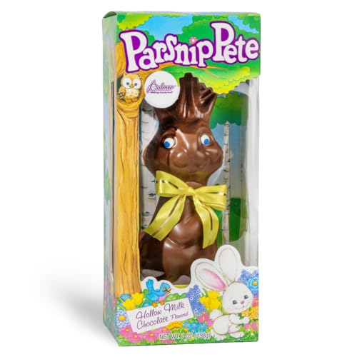 R.M. Palmer Giant Hollow Milk Chocolate Easter Bunny, 18 Ounce, Perfect for Easter, Making Candy Fun Since 1948 (Parsnip Pete)