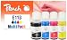 Produktbild Peach E113 Spar Pack Druckerpatronen Cyan ersetzt Epson No. 113, T06B1, T06B2, T06B3, T06B4 für z.B. Epson EcoTank ET -16150, Epson EcoTank ET -16600, Epson EcoTank ET -16650, Epson EcoTank ET -5100