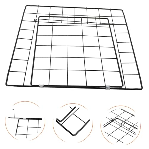 DINHEAROM Katzenkäfigtür Aus Draht 13.78X13.78In DIY Haustierzauntür Für Hunde Und Katzen Einfach Zu Montieren Vielseitiges Drahtkäfigzubehör Für Kleintiere