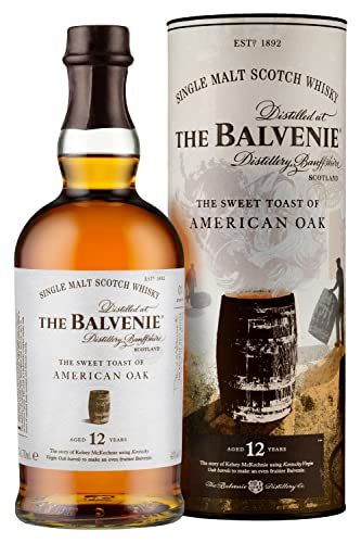 The Balvenie 12 Jahre The Sweet Toast of American Oak Single Malt Scotch Whisky, 70cl