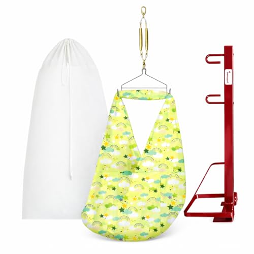 Image of Happykid Baby Cradle Set | Durable Cotton Cloth, Mosquito Net, Spring, Triangle and Window Hanger (Green, Without Bed)