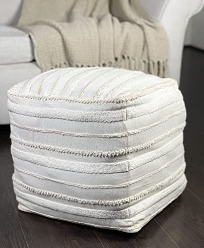 Chardin home Unstuffed Ottoman, Cozy & Bohemian...