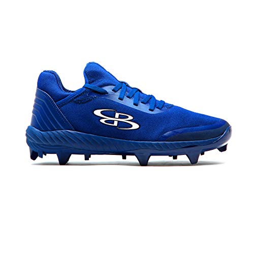 Boombah Men's Raptor Low Molded Cleats Royal Blue/Royal Blue - Size 3