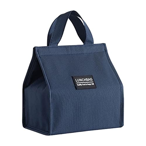 Lunch Bags, Leakproof Reusable Insulated Lunch Box Tote Bag for Women Man & Kids Office, Thermal Lunch Box Container for Travel Picnic Work Beach(deep Blue)