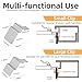 2 Pack Drawer Front Installation Clamps，Quick-Install Drawer Mounting Clips，Cabinet Installation Tool For Woodworking Cabinet Drawer Fronts Clamps, Adjustable Width 21 Mm - 50 Mm, With Batch Corners