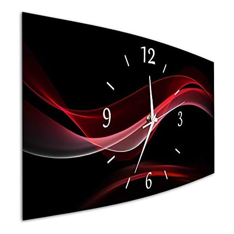 Bilder-Manufaktur BM Funk Quarz Wanduhr Funkwanduhr Funkwanduhren Funkuhr Funkuhren kein Ticken lautlos geräuschlos leise modern ohne Tickgeräusche groß XXL Wohnzimmer Küche 9597-1a WZ Cover