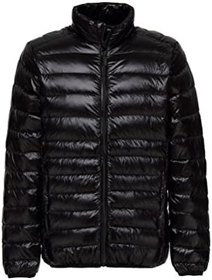 Lanmay Men's Ultralight Packable Stand Collar Down Jacket Outwear Puffer Down Coats