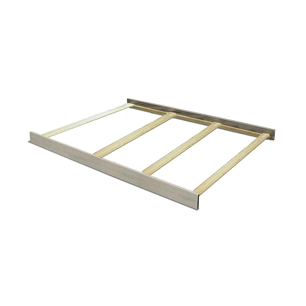 Image of Full-Size Conversion Kit Bed Rails for Oxford, Soho, Ozlo & Avalon Baby Convertible Cribs - Solid Wood - Toddler and Adult Rail for Full-Size Bed - Nursery and Baby Furniture (Oak Gray, Hook-On Kit)