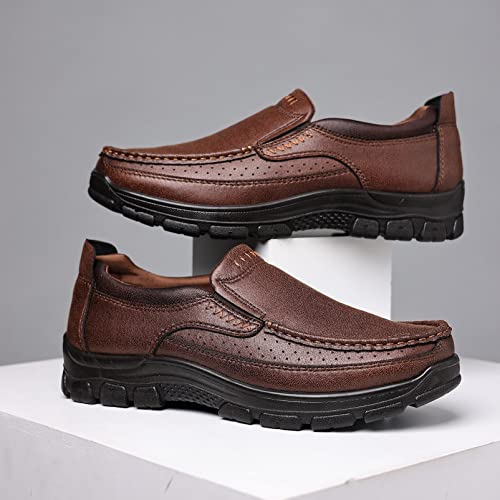 Coramtty Men's Slip on Loafers Casual Shoes Soft Lightweight Slippers Breathable Comfort Dress Shoes for Male Walking Flat Outdoor4