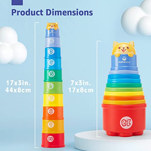 Stacking Toys For Toddlers 1-3 - Stacking Cups - Montessori Toys Baby Toys For 1 Year Old Toys For Boys Girls Toddler Toys Age 1-2 Numbers Shapes Patterns Learning Toys One Year Old Boy Birthday Gift #TOP7