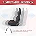 WIILAYOK 2 Pack Racing Seats, Universal PVC Leather Bucket Seats with Dual Lock Sliders for Front-Back Adjustment - Automotive Racing Seats for Cars, Black＆Red