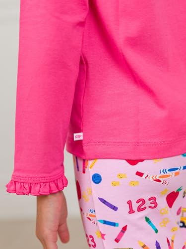 Image of RuffleButts Baby /Toddler Girls Knit Ruffle Tee - Long Sleeve T-Shirt