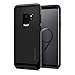 Spigen Neo Hybrid Galaxy S9 Case with Flexible Herringbone Pattern Protection and Reinforced Hard Bumper Frame for Samsung Galaxy S9 (2018) - Shiny Black