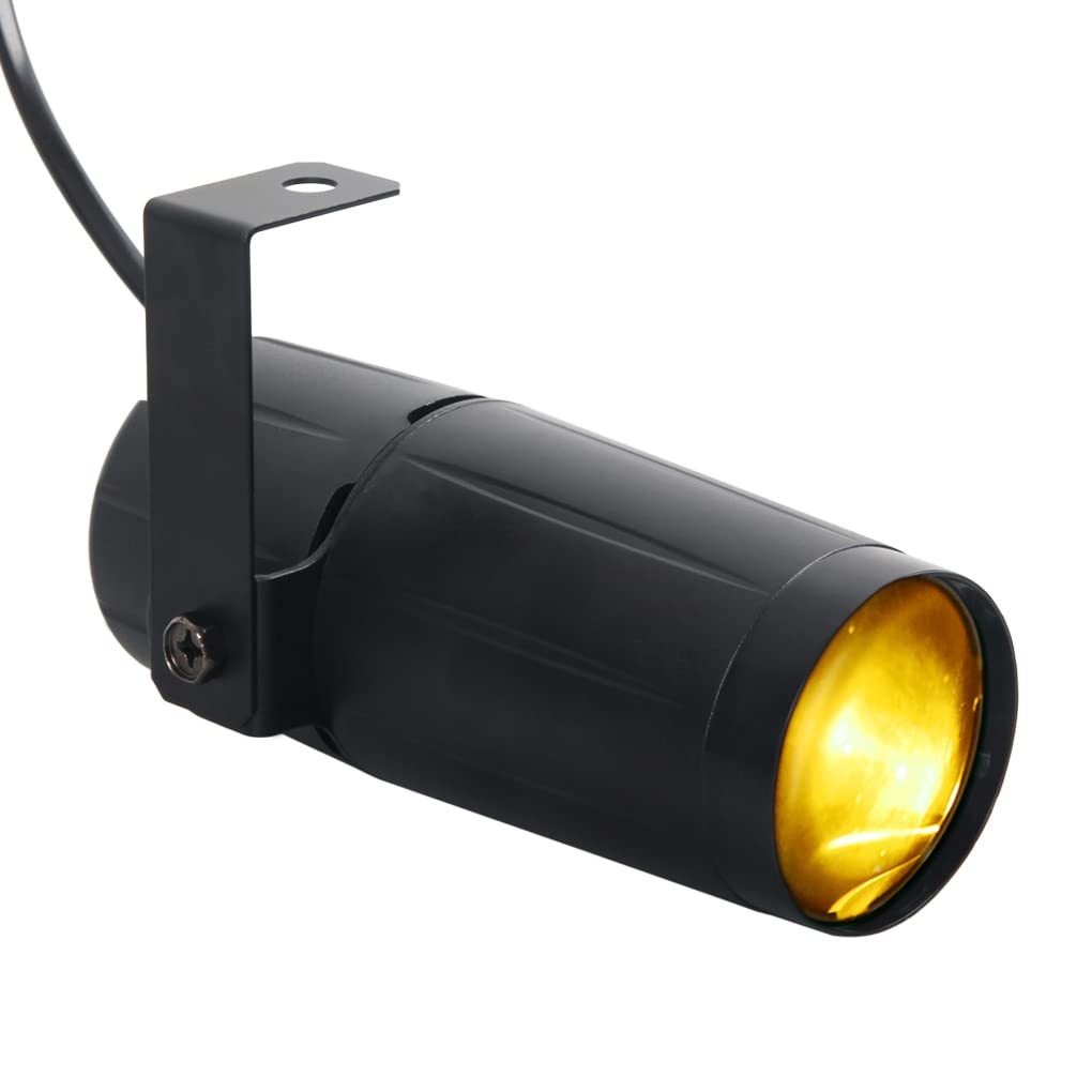 Mini 3W Warm White Color LED Beam Pinspot Light Lamp Strong Spotlights Party Home Bar KTV DJ Stage Lighting M02-WW