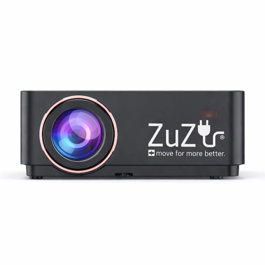 Zuzu Pro 4K 8K Projector, 500 ANSI Lumens, Portable Projector with Native 1080p, Smart Android OS, Portable Cinema with Electric Keystone & Bluetooth 5.0, Screen Mirroring, 2x5W Speakers-picture-20