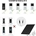 6W AC 9V Solar Panel for Ring Doorbell, Solar Panel Compatible with Ring Video Doorbell 2, Video Doorbell 3, Video Doorbell 3+, Video Doorbell 4 and Video Doorbell Plus