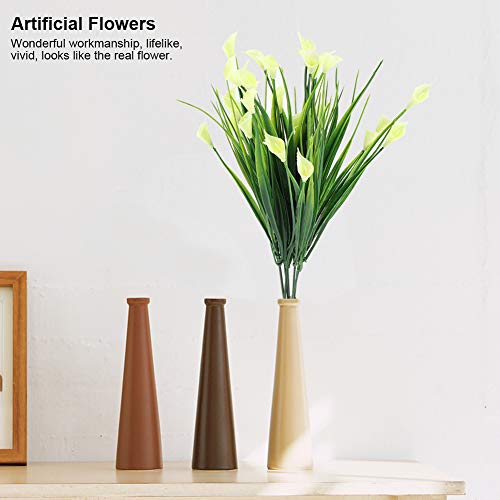 Decoração de flores falsas, folha artificial durável e realista, sala de estar artificial, mesa de c
