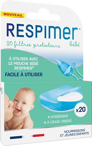 RESPIMER Recharges de Filtres Protecteurs pour Mouche Bébé, 20 Pièces