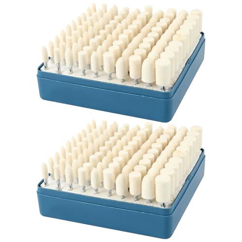 LZVXTYM 200 Pcs Wool Felt Polishing Wheels, 1/8