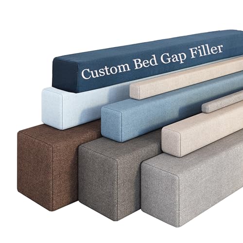 AGOLOOD Individuelle Größe Bettlückenfüller Nach Maß,lückenfüller Matratze,Matratzenverlängerung Mit Bezug Schließe Lücke Zwischen Kopfteil Und Matratze, Twin-zu-Einzel-/Doppel-/Kingsize-Bett