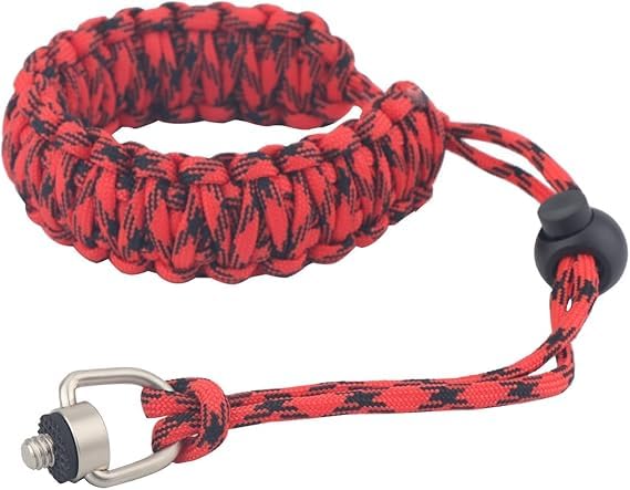 SIDRUM Paracord Camera Wrist Strap Lanyard with Quick Release Screw for Insta 360 X3, X2, Universal Hand Strap for DSLR Cameras, Action Cameras, Selfie Sticks