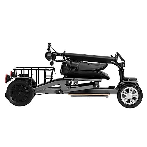 Rubicon FX4: Practical Foldable Mobility Scooter with 15-Mile Range, 9 mph Speed, Adjustable Handlebar, Lightweight and Compact Design (Model1)