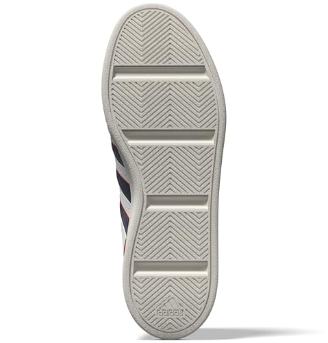 Adidas Men's Aspyre 3 Stripes Shoes, Ftwr White/Shadow Navy/Pure Ruby, 7 Uk - 8