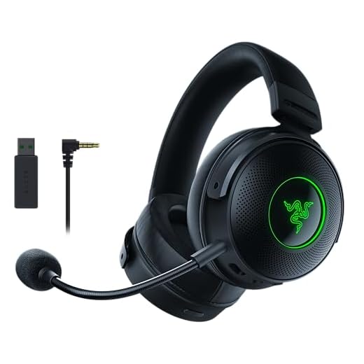 Razer Kraken V3 Pro - Kabelloses Gaming-Headset mit Taptic Technology (Kopfhörer mit sensorischem Touch-Feedback, Triforce 50 mm Treiber, THX Spatial Audio) Schwarz