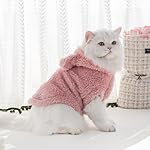 Cat Bunny Ears Costume Cute Dog Kitten Hoodies Sweater Rabbit Ears Puppy Pet Apparel (Small,Pink) - Image 3
