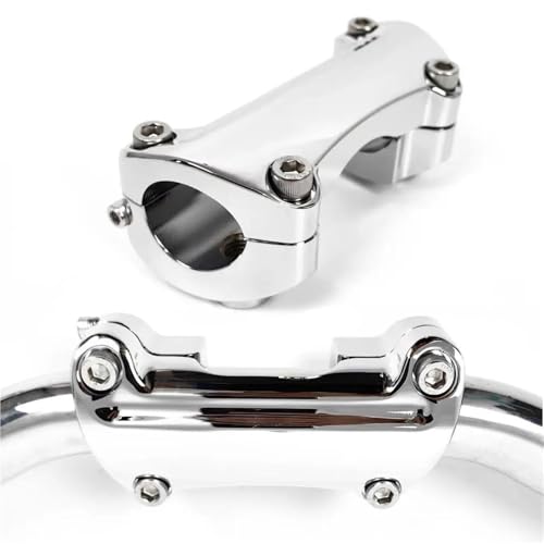 Pince de rehausseur guidon moto 1.25 pouce diamètre compatible Softail Fat Boy de 1990 à 2023