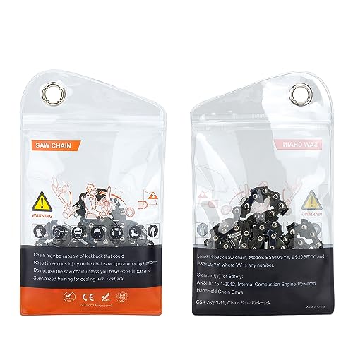 3er-Pack 35 cm Sägenkette 3/8"LP 1,3 mm 52 treibglieder Rückschlagsarme Kette kompatibel mit Einhell GH-EC1835, Oregon, Dolmar, Ryobi, Husqvarna und mehr – Bild 6