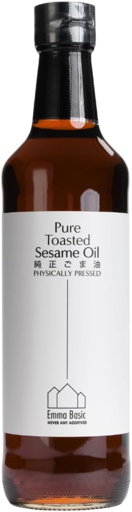 100% Pure Toasted Sesame Oil - 500ml - Rich Flavour - Antioxidants