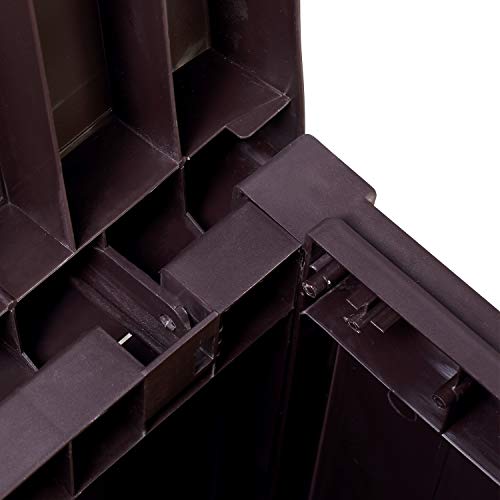 Coveronics 51 Gallon Patio Medium Deck Box Lightweight Outdoor Stroage Box Weather Resistant Garden Stroage Container For Patio Furniture Cushions, Pillows, Garden Tools And Pool Toys #TOP4