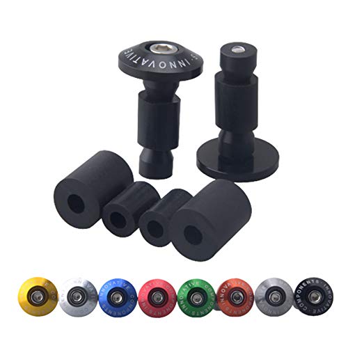 Goldfire Motorcycle 7/8'' Handle Bar End Weights Handlebar Grips Cap Anti Vibration Silder Plug Fits For Yamaha Kawasaki Dirt Bike (Black) #TOP5