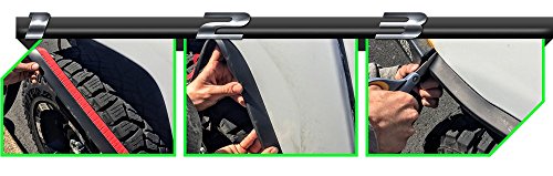 Fender Flares Pro – The Original Universal Flexible Foam Rubber 2-Inch Fender Ez Flares Xl #TOP6