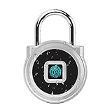 【Amplios usos】Cerradura inteligente portátil, el tamaño mini permite que la cerradura se lleve a todas partes que vayas. Potente candado universal inteligente para huellas dactilares es adecuado para exteriores e interiores, como puerta de casa, gimnasio, puerta, almacén, armario, cobertizo, maleta, bolso, caja, bicicleta, equipaje, valla, garaje, oficina, etc.