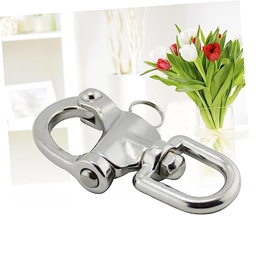 Gatuida 3 Pçs Manilha Giratória Corrente Manilha Pára-Choques Manilhas Olho Snap Manilhas De Aço Ino