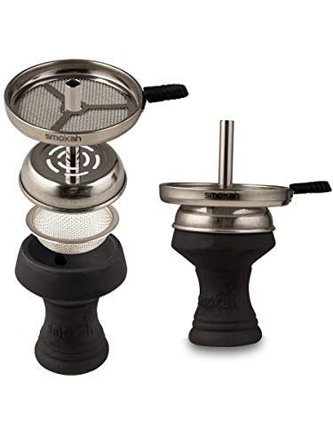 Smokah Royal Shisha Wasserpfeife Edelstahl Gold mit Zubehör – Bild 8