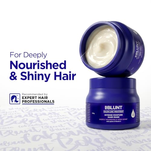 Image of BBLUNT Intense Moisture Hair Mask with Jojoba Oil & Vitamin E for Nourished & Shiny Hair - 120 g