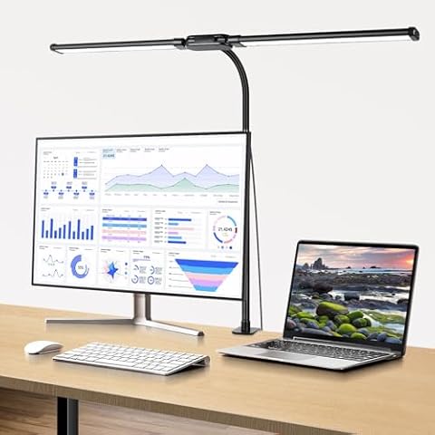 Woputne LED Desk Lamp with Clamp Cover